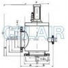 GDQ-J50，GDQ-J63，GDQ-J80，GDQ-J100，气动高真空挡板阀