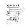 QGFB-40,QGFB-50,QGFB-63,QGFB-80,QGFB-100,QGFB-125,带阀组合气缸