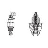 CNC-122-L2.0N,CNC-122-L0.2N,CNC-122-K2.0N,CNC-122-K0.2V,CNC-122-L2.0V,螺纹插装式单向节流阀