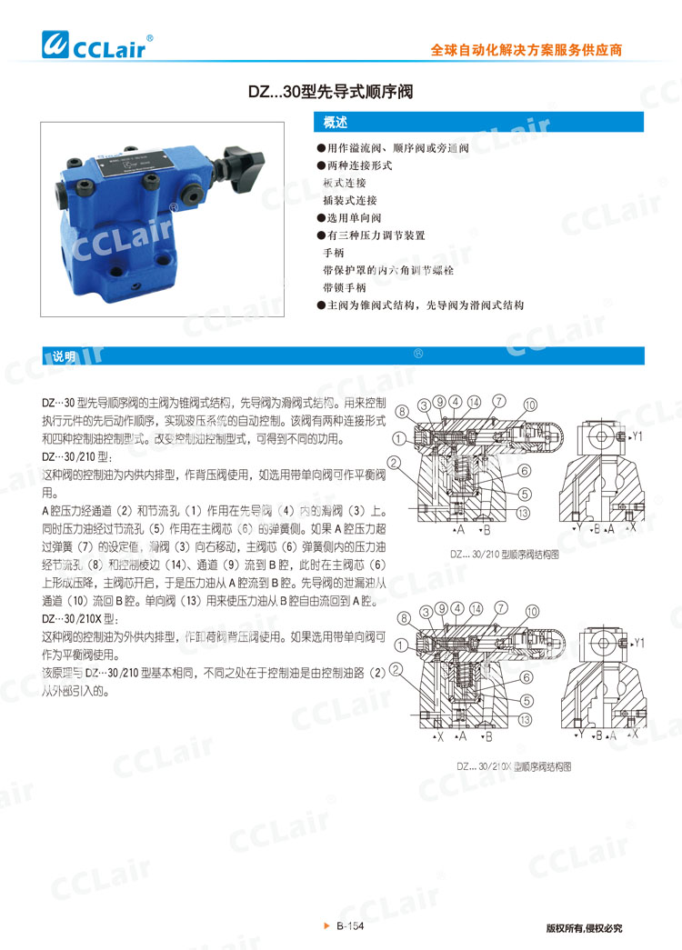 DZ 30型先导式顺序阀-1 