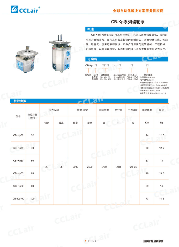 CB-Kp系列齿轮泵-1