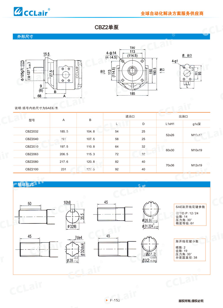 CBZ系列齿轮泵-2