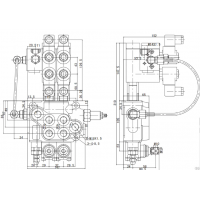 DCV40/E720-OD1U,DCV40/E720-AD1U,DCV40/E716-OD1U,DCV40/E716-AD1U,DCV40电液控多路阀